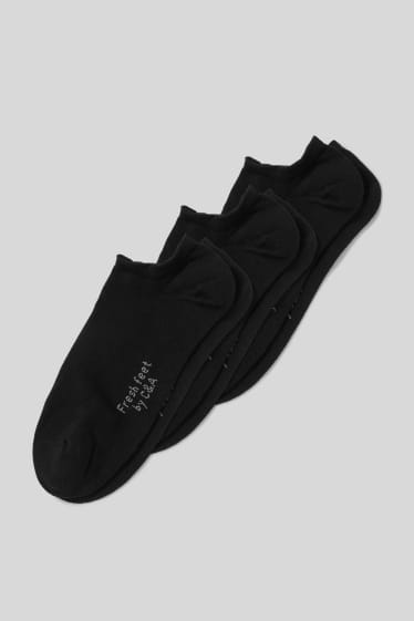 Herren - Multipack 3er - Sneakersocken - Aloe Vera - schwarz