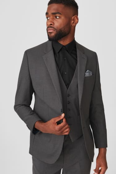 Uomo - Giacca coordinabile - Tailored Fit - grigio