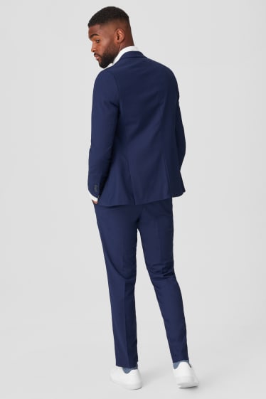 Men - Business suit - body fit - 2 piece - dark blue