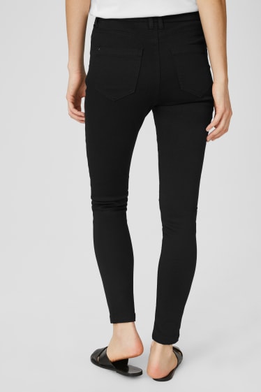 Femmes - Pantalon - skinny fit - noir