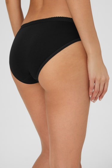 Donna - Confezione da 4 - slip - nero