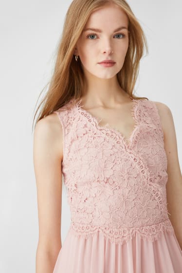 Women - Fit & flare dress - formal - pale pink