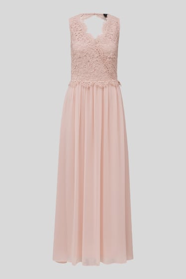 Women - Fit & flare dress - formal - pale pink