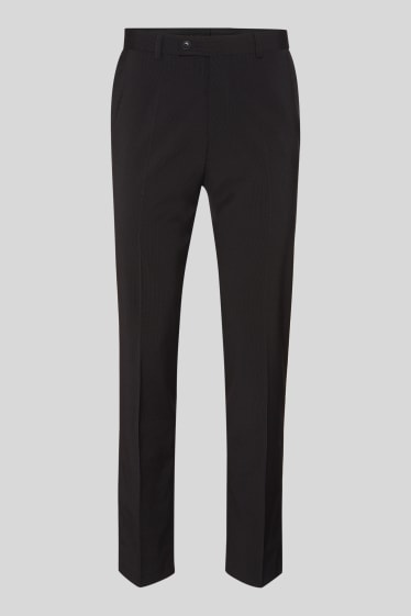 Men - Suit trousers - slim fit - pinstripe - black