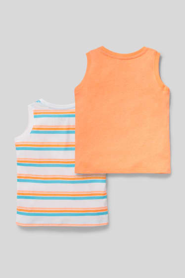 Enfants - Lot de 2 - haut - orange fluo