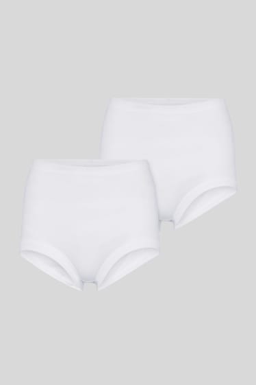 Women - Multipack of 2 - briefs - white