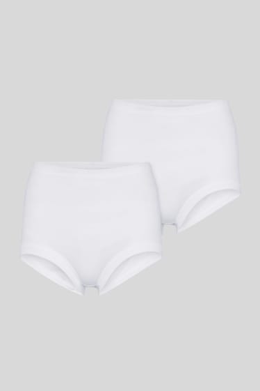 Dames - Set van 2 - slip - wit