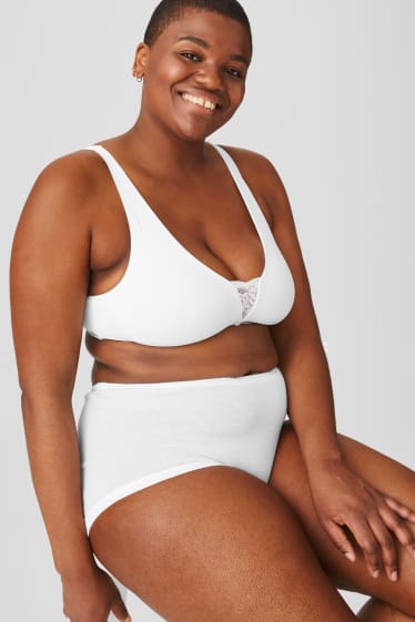 Women - Multipack of 2 - briefs - white