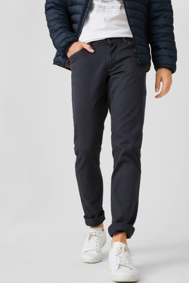Men - Trousers - slim fit - gray
