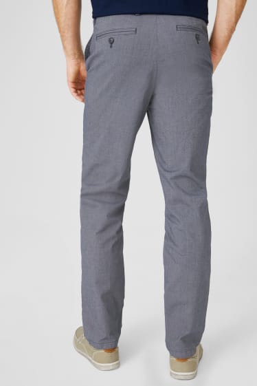 Men - Business trousers - regular fit - gray