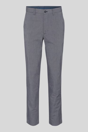 Hommes - Pantalon de bureau - regular fit - gris