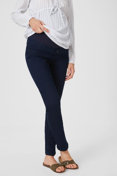 Women - Maternity jeans- straight jeans - dark blue
