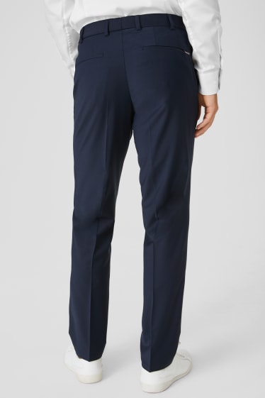 Hommes - Pantalon de bureau - Comfort Fit - bleu foncé