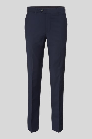 Hommes - Pantalon de bureau - Comfort Fit - bleu foncé