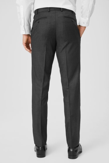 Hommes - Pantalon à coordonner - tailored fit - gris foncé