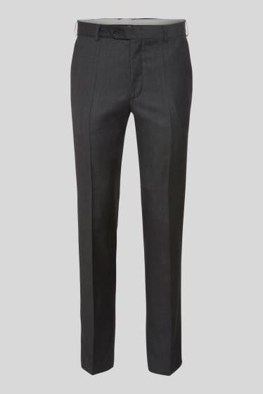 Hommes - Pantalon à coordonner - tailored fit - gris foncé