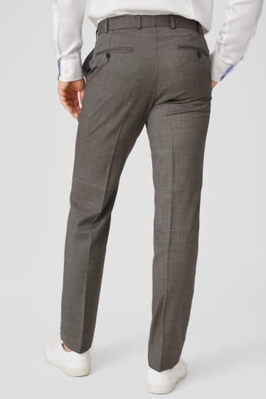 Herren - Baukasten-Hose - Wolle - Tailored Fit - grau