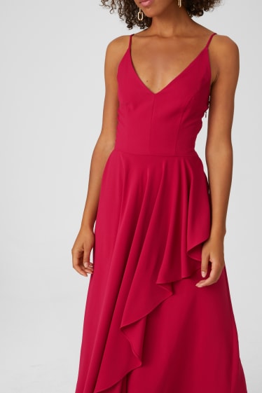 Women - Fit & flare dress - formal - pink