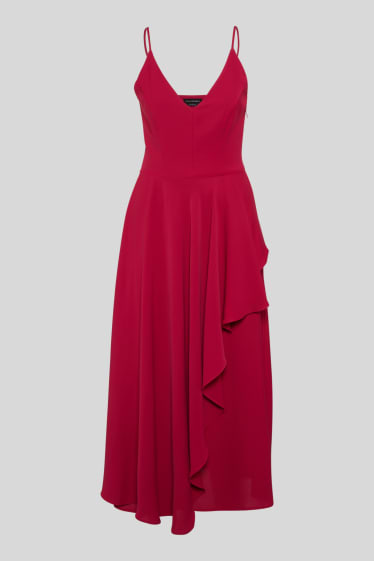 Donna - Abito Fit & Flare - da festa - fucsia