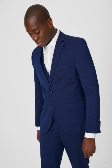 Hommes - Veste de costume - slim fit - bleu