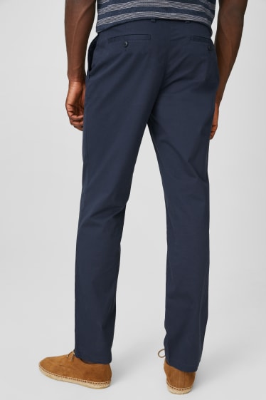 Hommes - Pantalon de bureau - regular fit - bleu foncé