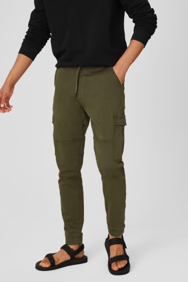 Pánské - CLOCKHOUSE - cargo kalhoty - slim fit - zelená