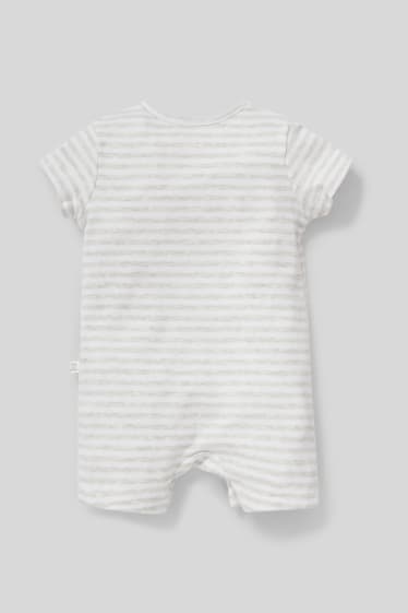 Babies - Baby sleepsuit - striped - light gray-melange
