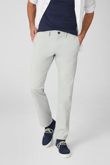 Hommes - Chino - regular fit - gris clair