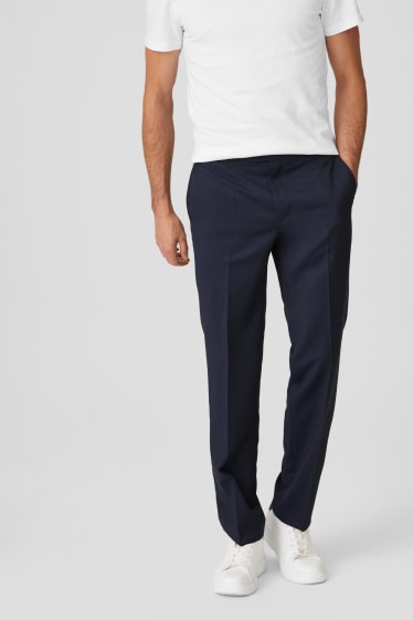 Heren - Business broek - Regular Fit - donkerblauw