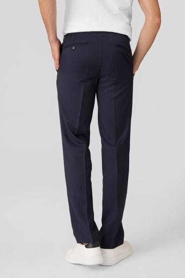 Heren - Business broek - Regular Fit - donkerblauw