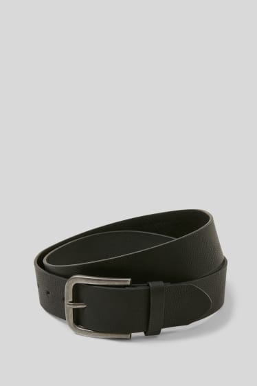 Men - CLOCKHOUSE - belt - faux leather - black