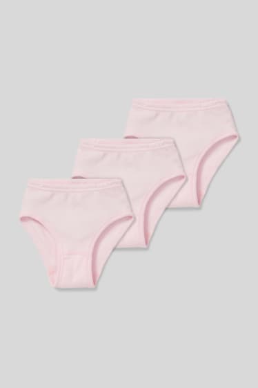 Dětské - Multipack 3 ks - kalhotky - růžová