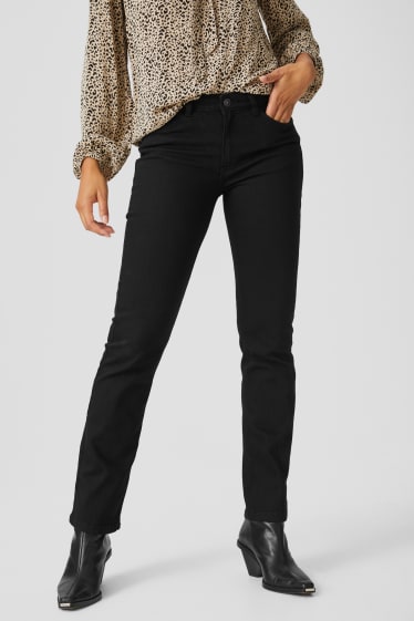 Damen - Straight Jeans - schwarz