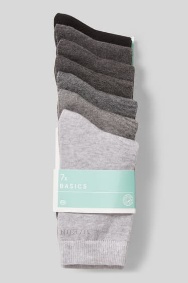 Femmes - Lot de 7 - chaussettes - gris clair