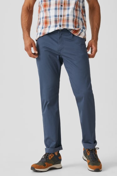 Uomo - Pantaloni - Straight Fit - grigio