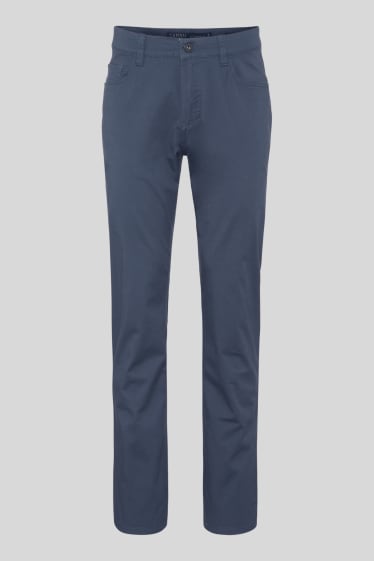 Uomo - Pantaloni - Straight Fit - grigio