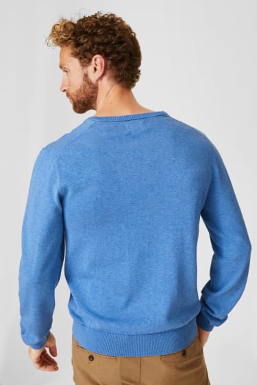 Mężczyźni - Sweter - jasnoniebieski