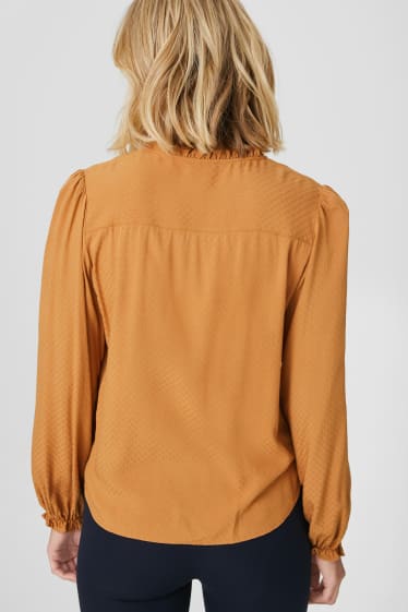 Dames - Blouse - bruin