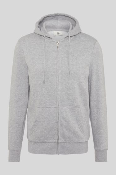 Men - Zip-through sweatshirt - light gray-melange