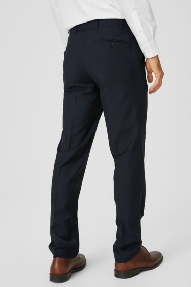 Men - Suit trousers - regular fit - dark blue
