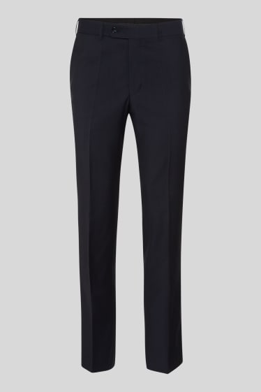 Men - Suit trousers - regular fit - dark blue
