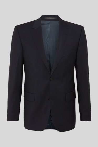 Heren - Wollen blazer uit het combi-systeem - Regular fit - donkerblauw