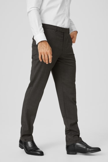 Mężczyźni - Spodnie biznesowe - Regular Fit - szary