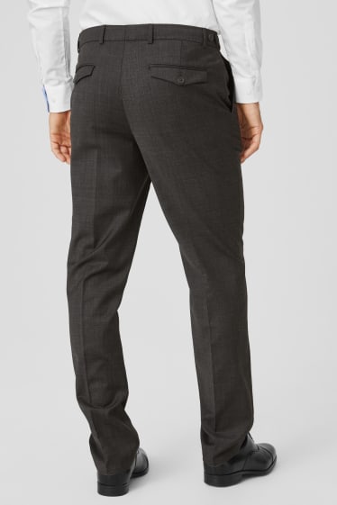 Hommes - Pantalon de bureau - regular fit - gris