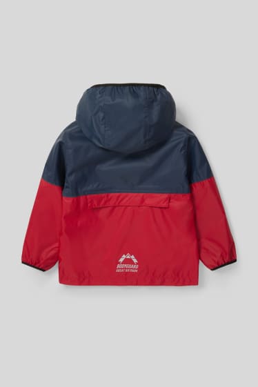 Children - Rain jacket - red / dark blue