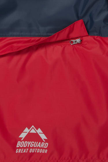 Children - Rain jacket - red / dark blue