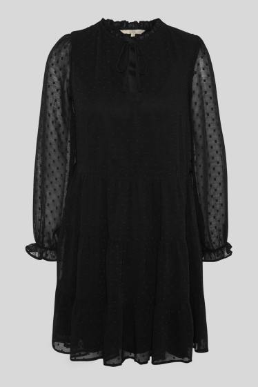 Women - CLOCKHOUSE - dress - polka dot - black