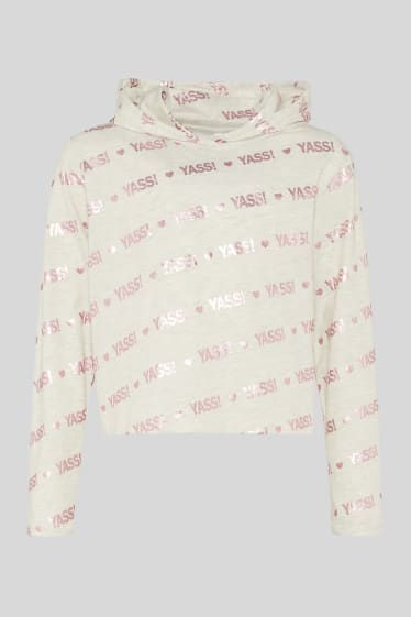 Children - Long sleeve T-shirt - shiny - light gray