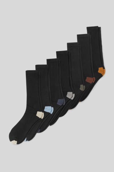Pánské - Multipack 7 ks - pracovní ponožky - černá