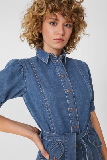 Damen - CLOCKHOUSE - Jeanskleid - jeans-blau